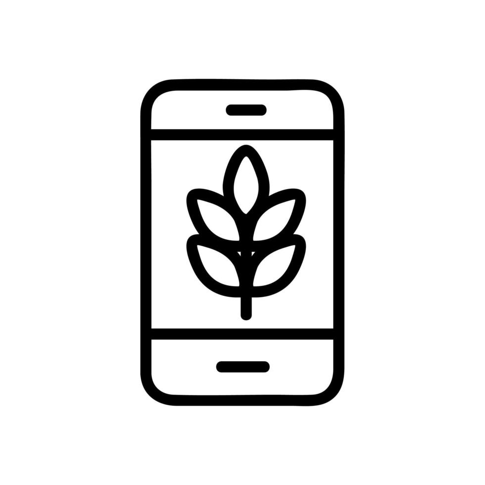 smart farm icon vector. Isolated contour symbol illustration vector