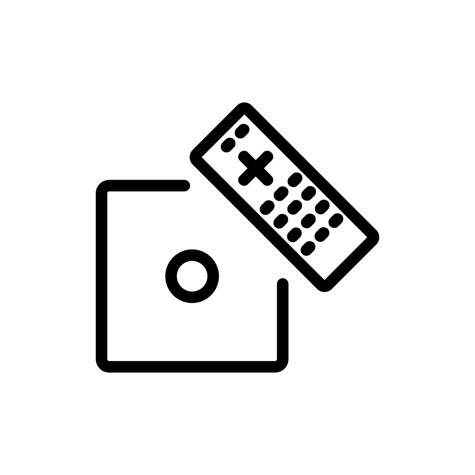 vcr remote control icon vector outline illustration 9683360 Vector Art