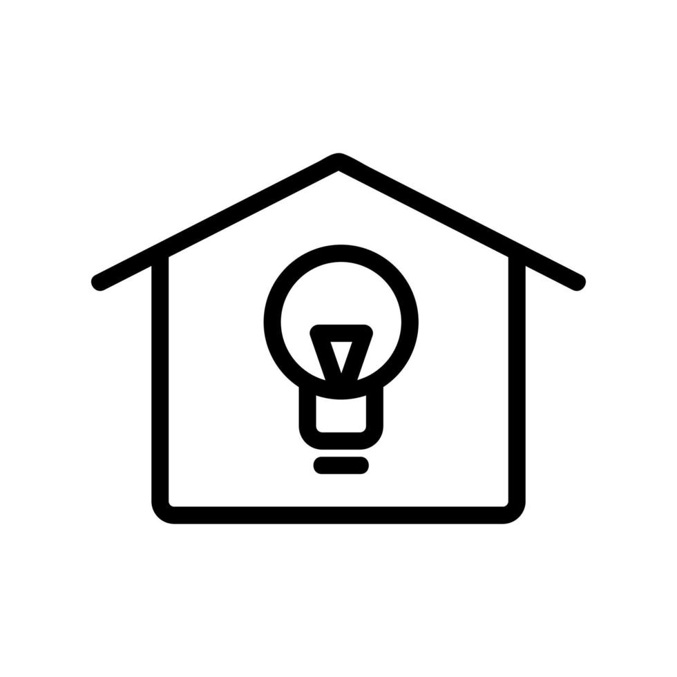 Smart house icon vector. Isolated contour symbol illustration vector