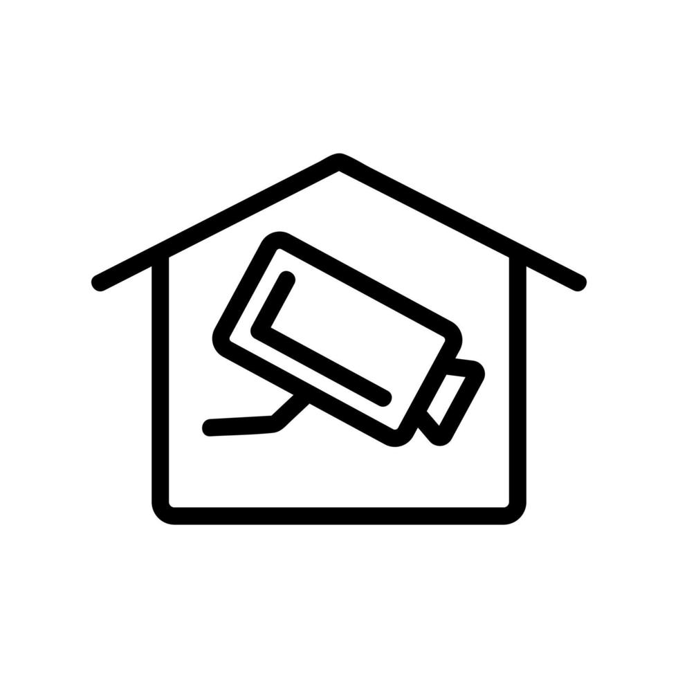 Smart house icon vector. Isolated contour symbol illustration vector