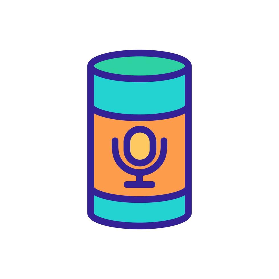 voice control icon vector. Isolated contour symbol illustration vector