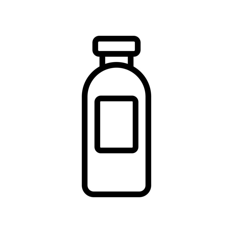 ilustración de contorno de vector de icono de botella de limo