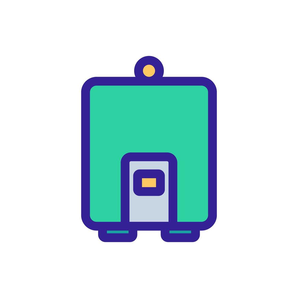 Slow cooker icon vector. Isolated contour symbol illustration vector