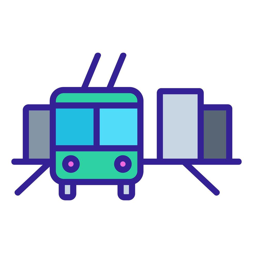 Urban transport icon vector. Isolated contour symbol illustration vector