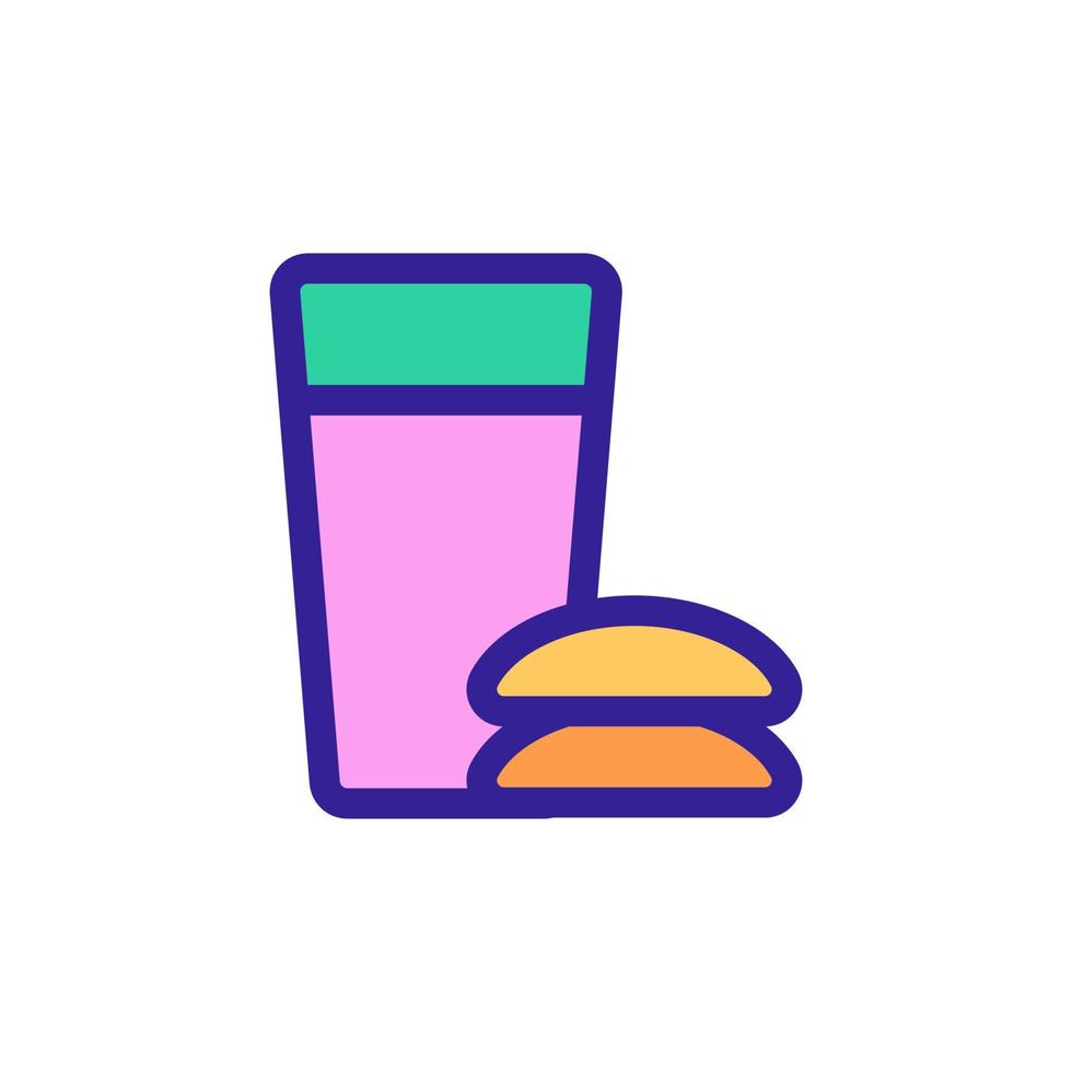 vector de icono de desayuno. ilustración de símbolo de contorno aislado