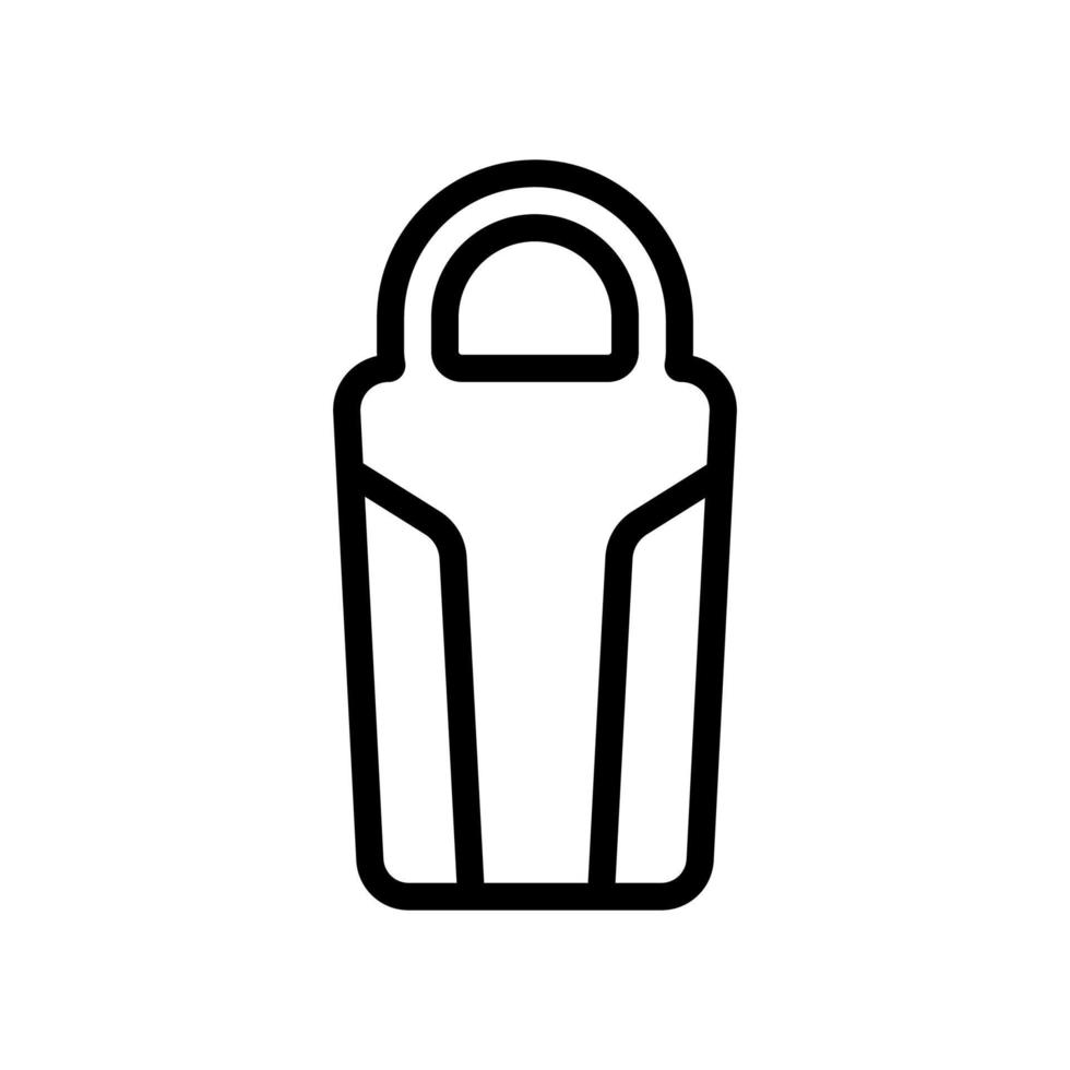 combined wide sleeping protective bag icon vector outline illustration