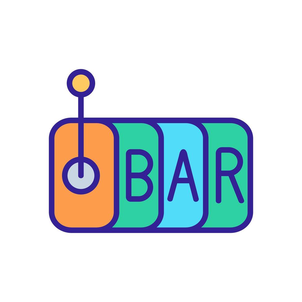steps leading to bar icon vector outline illustration