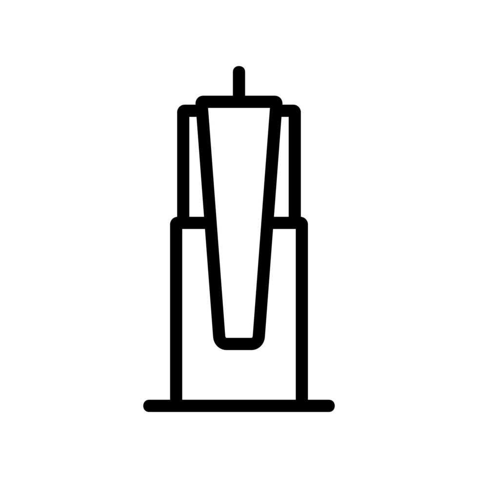 skyscraper icon vector outline illustration