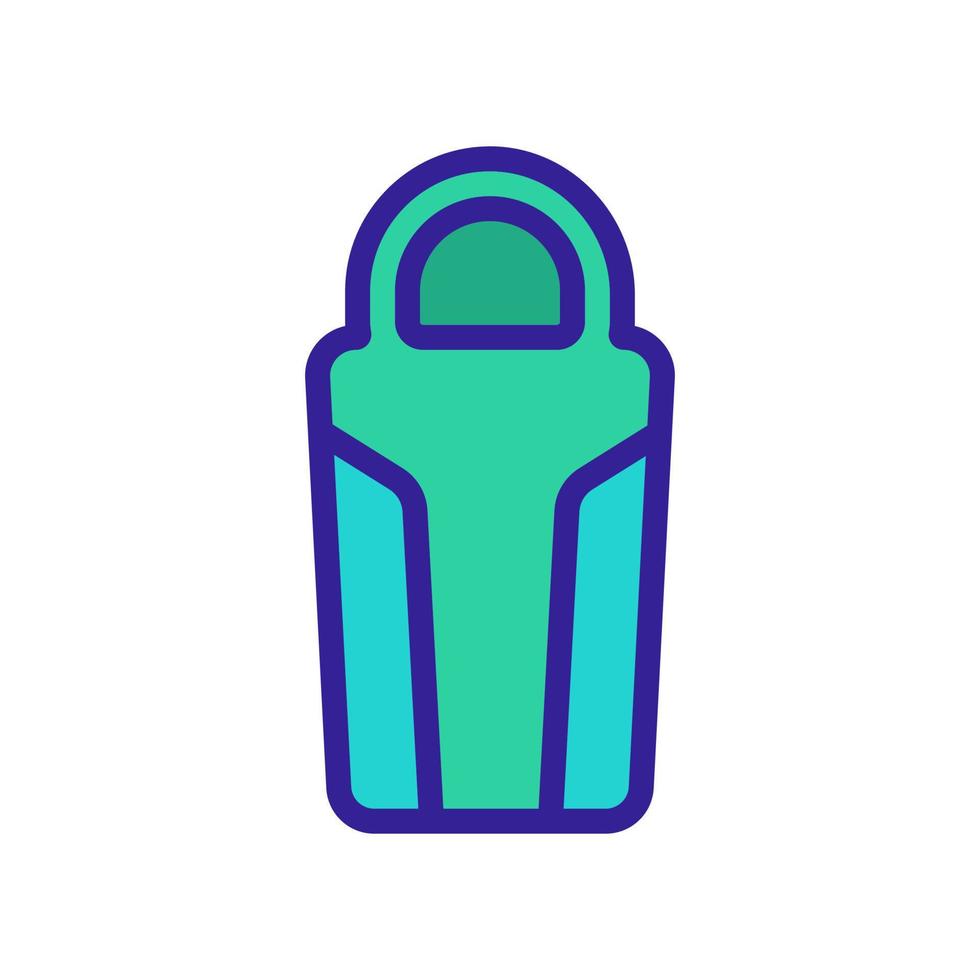 combined wide sleeping protective bag icon vector outline illustration