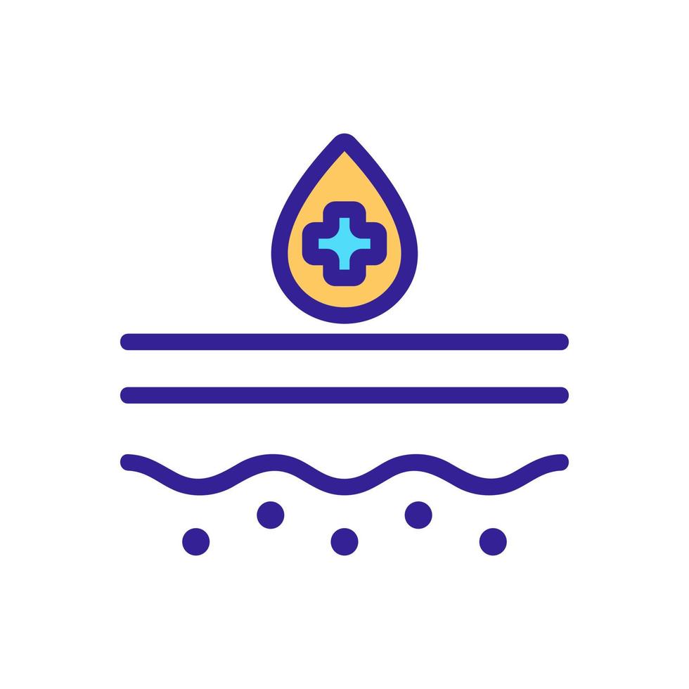Skin care icon vector. Isolated contour symbol illustration vector