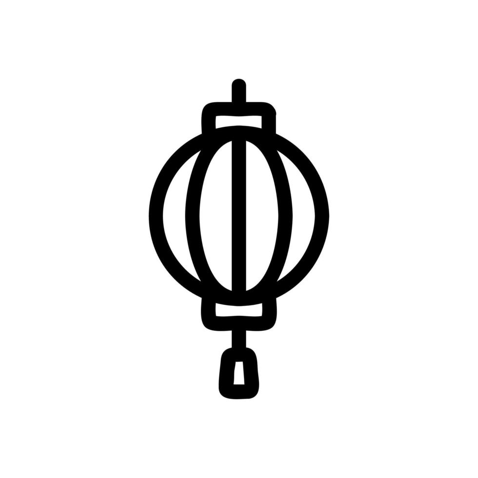 Lantern sky icon vector. Isolated contour symbol illustration vector