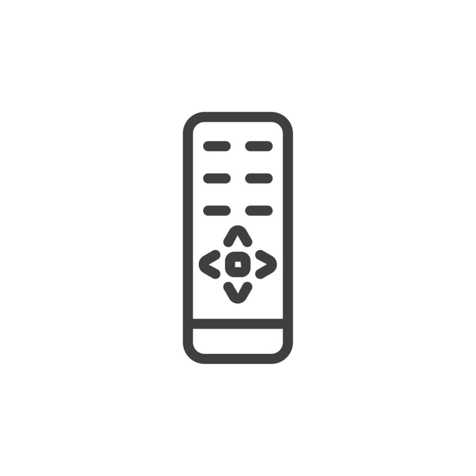 Vector sign of the remote symbol is isolated on a white background. remote icon color editable.