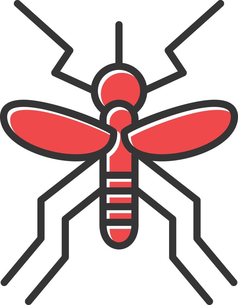 Mosquito Filled Retro vector