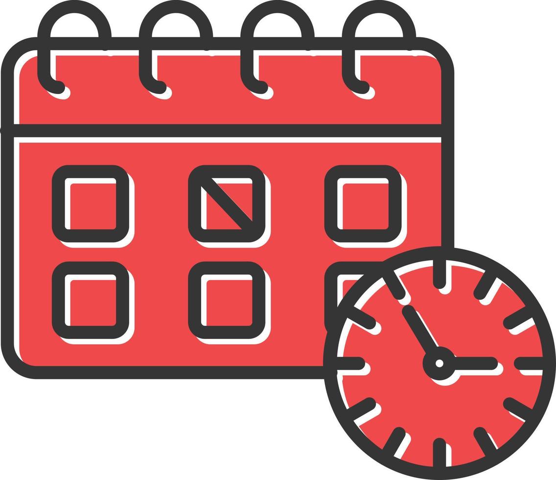 Schedule Filled Icon vector