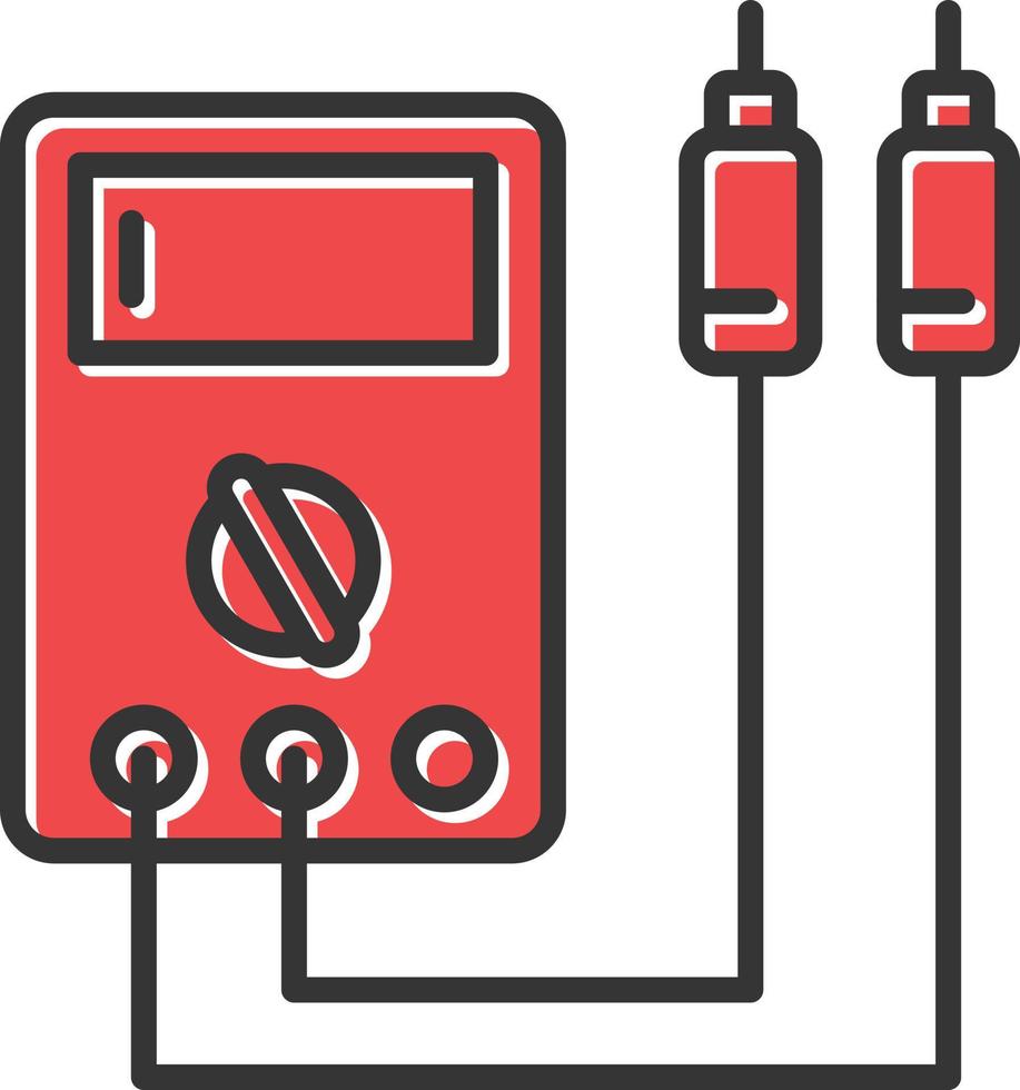 Voltmeter Filled Icon vector