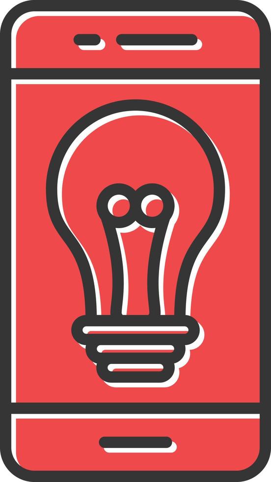 Creative Phone Filled Icon vector