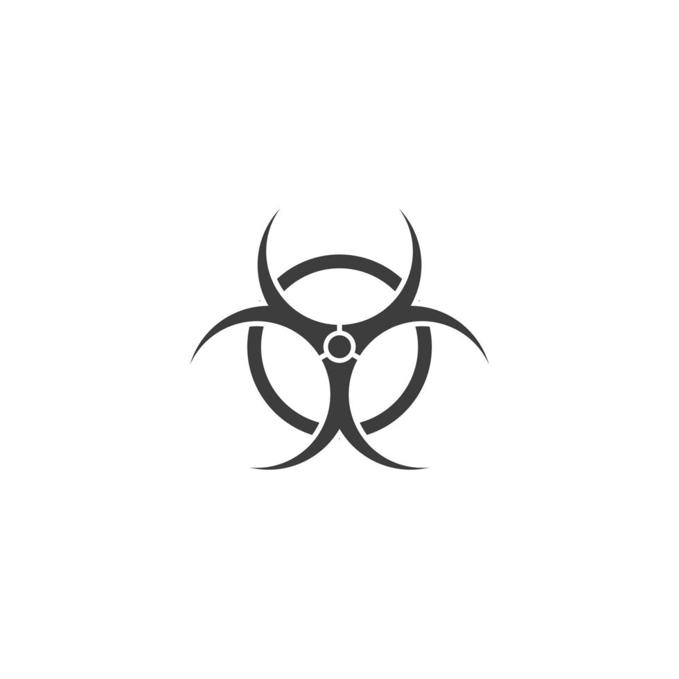 Vector sign of the danger symbol is isolated on a white background. danger icon color editable.