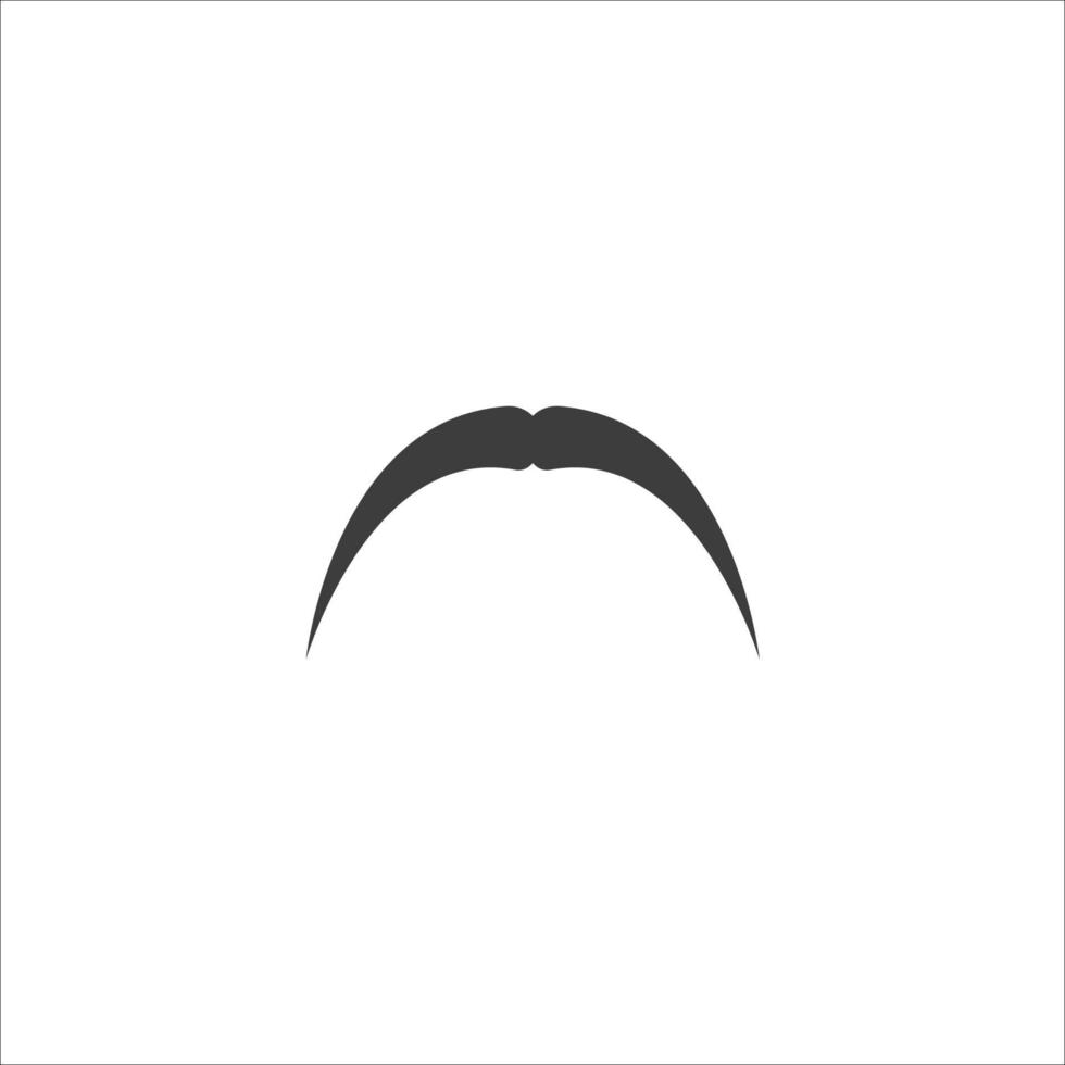 Vector sign of the italy mustache symbol is isolated on a white background. italy mustache icon color editable.