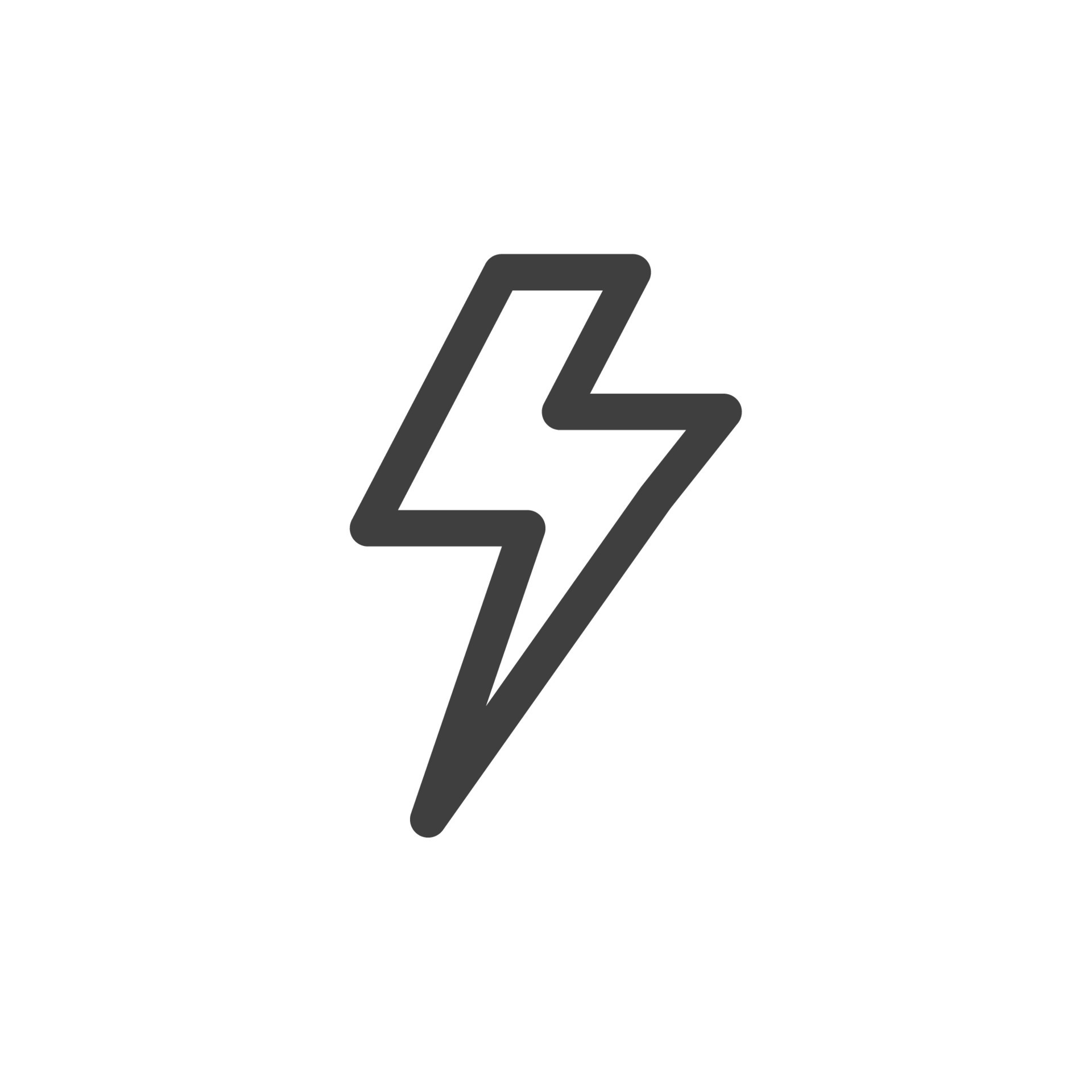 Vector sign of the lightning symbol is isolated on a white background