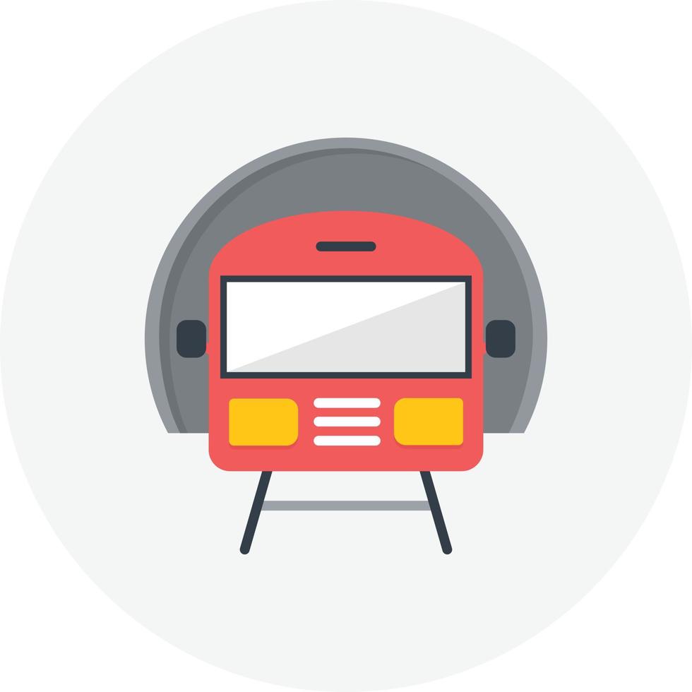 Subway Filled Icon vector