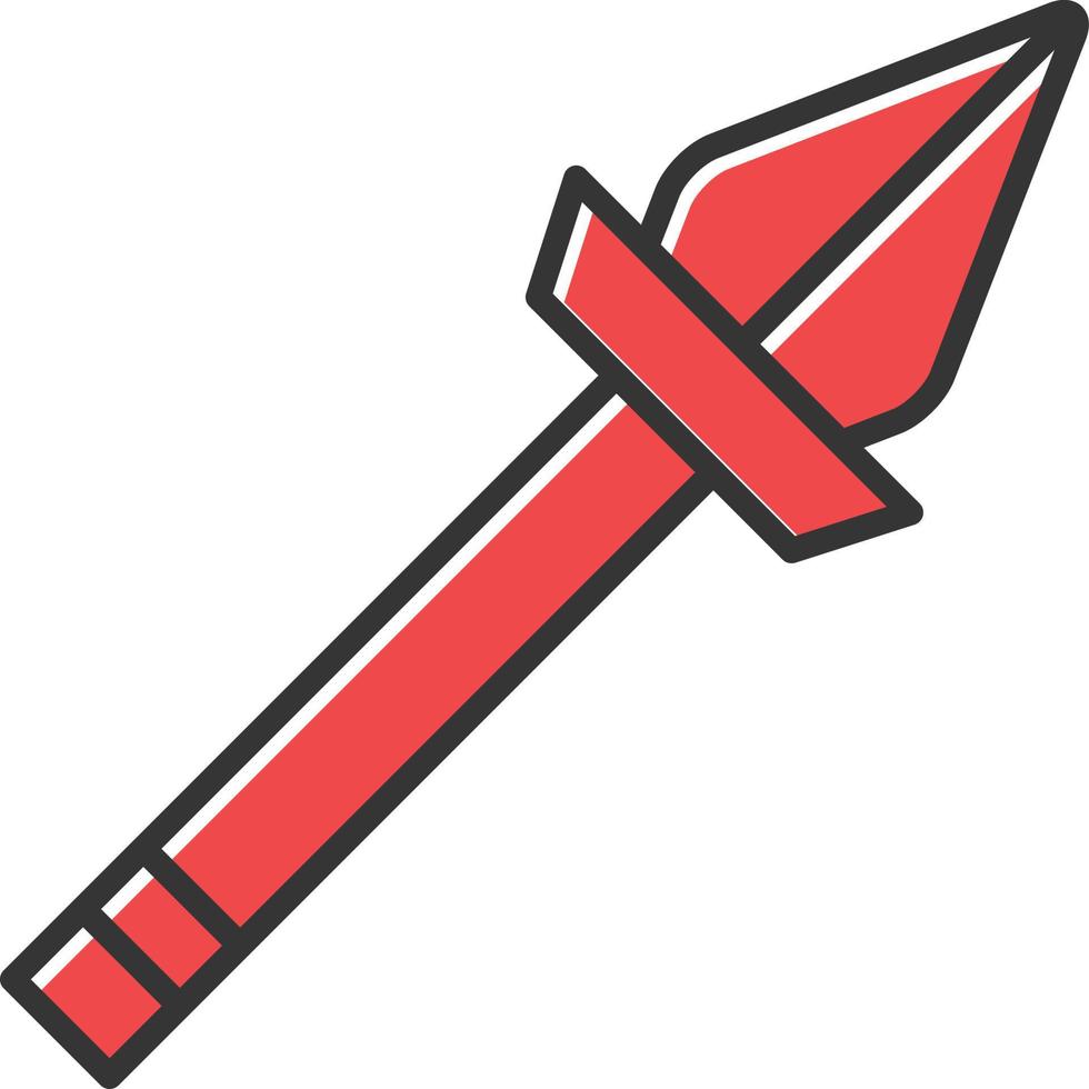 Spear Filled Retro vector