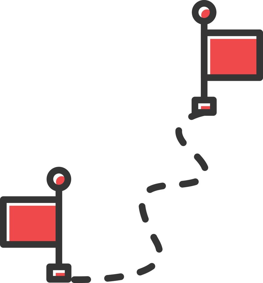 Milestone Filled Retro vector