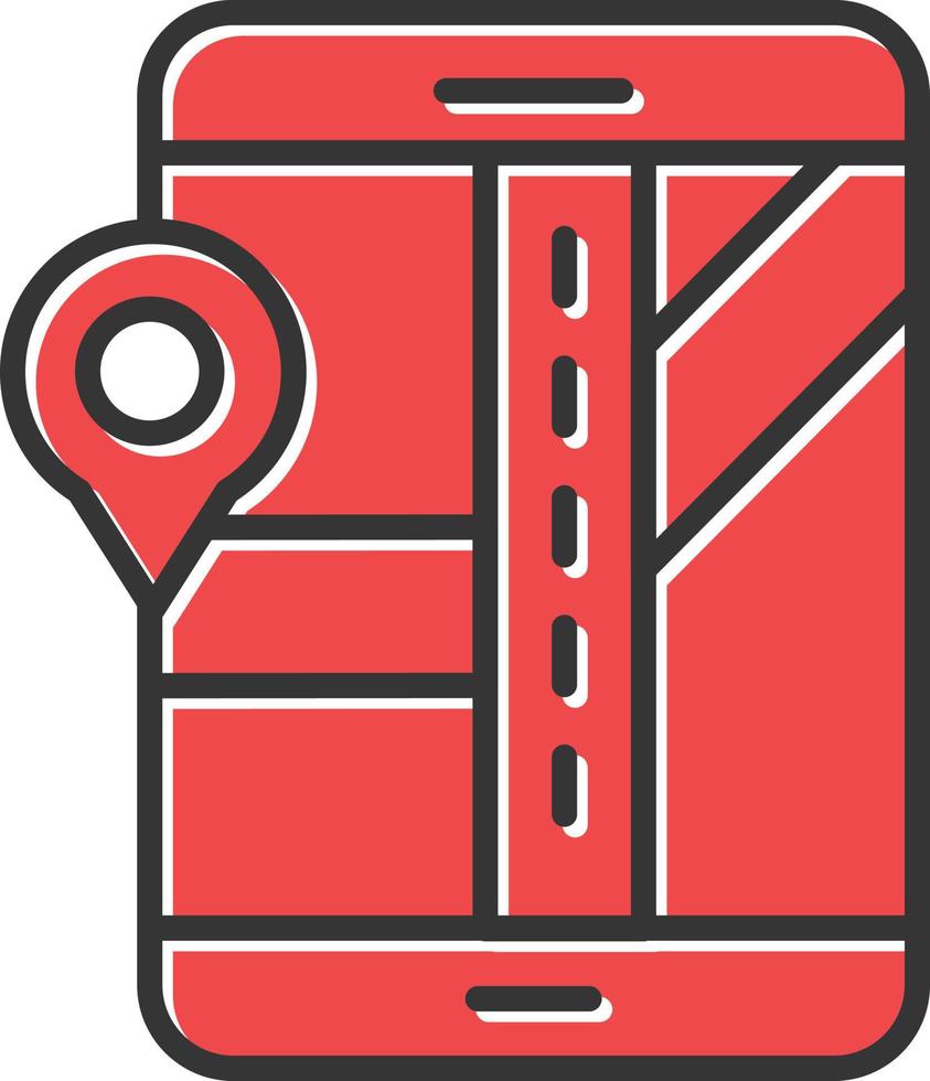 Navigation Filled Retro vector