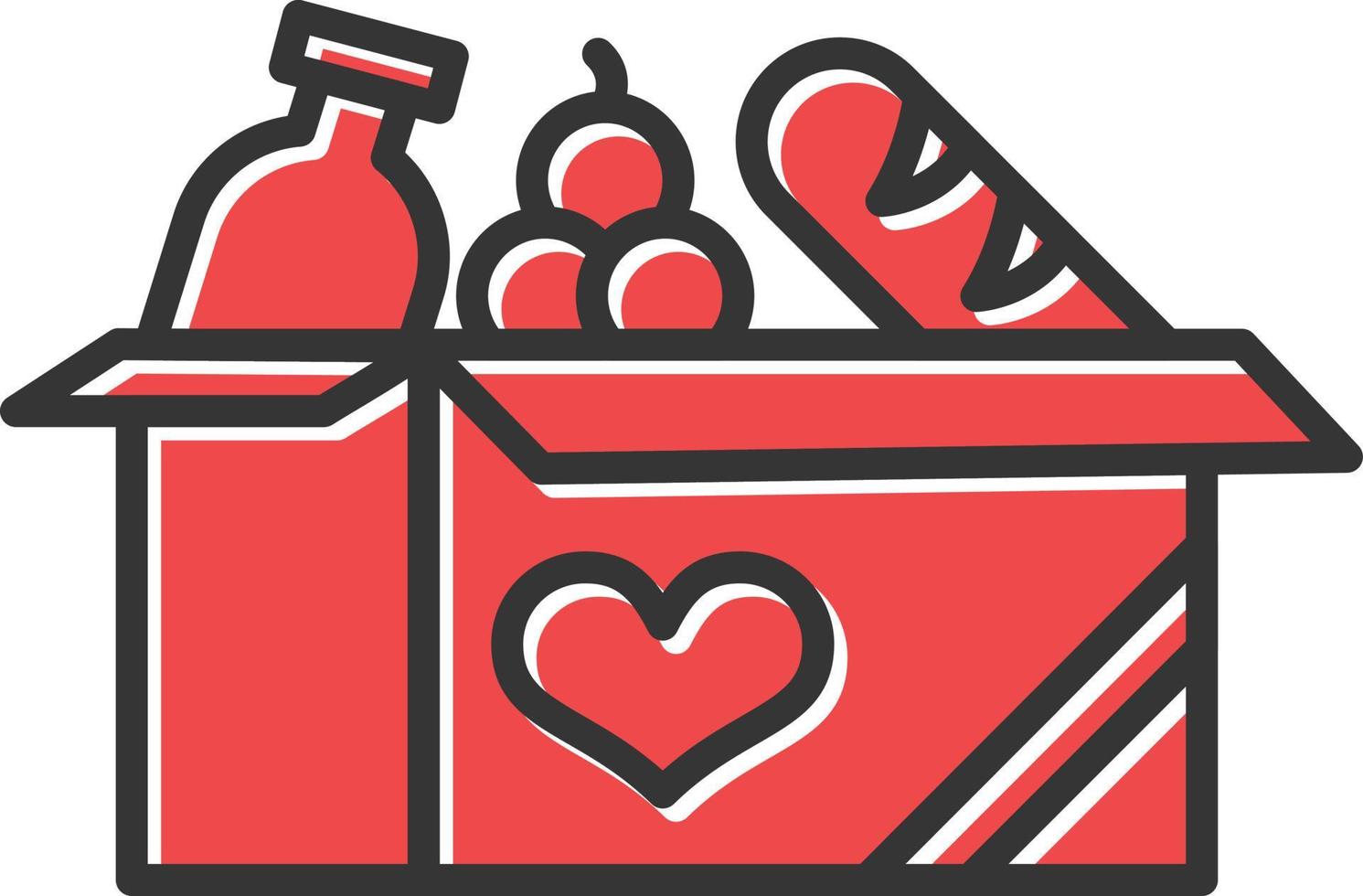 Food Donate Filled Icon vector