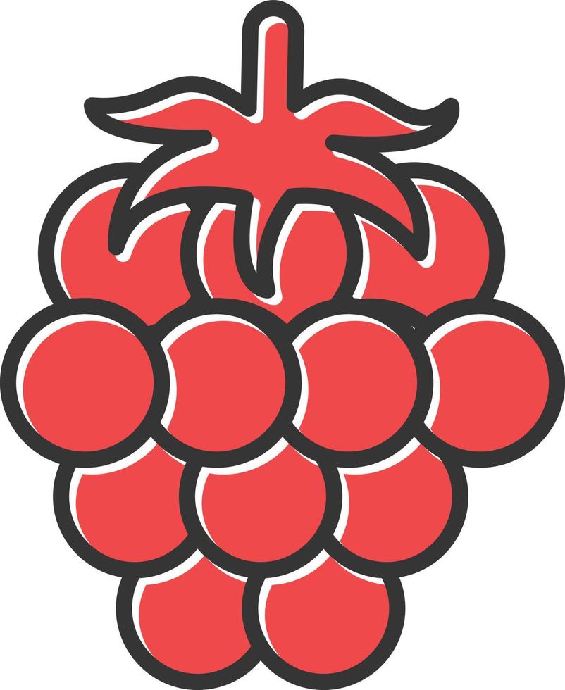 Raspberry Filled Icon vector