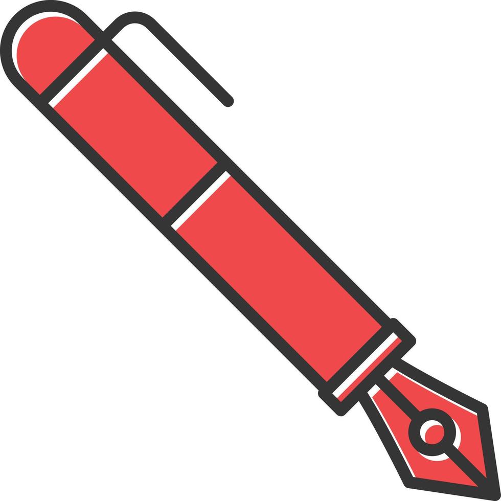 Pen Filled Icon vector