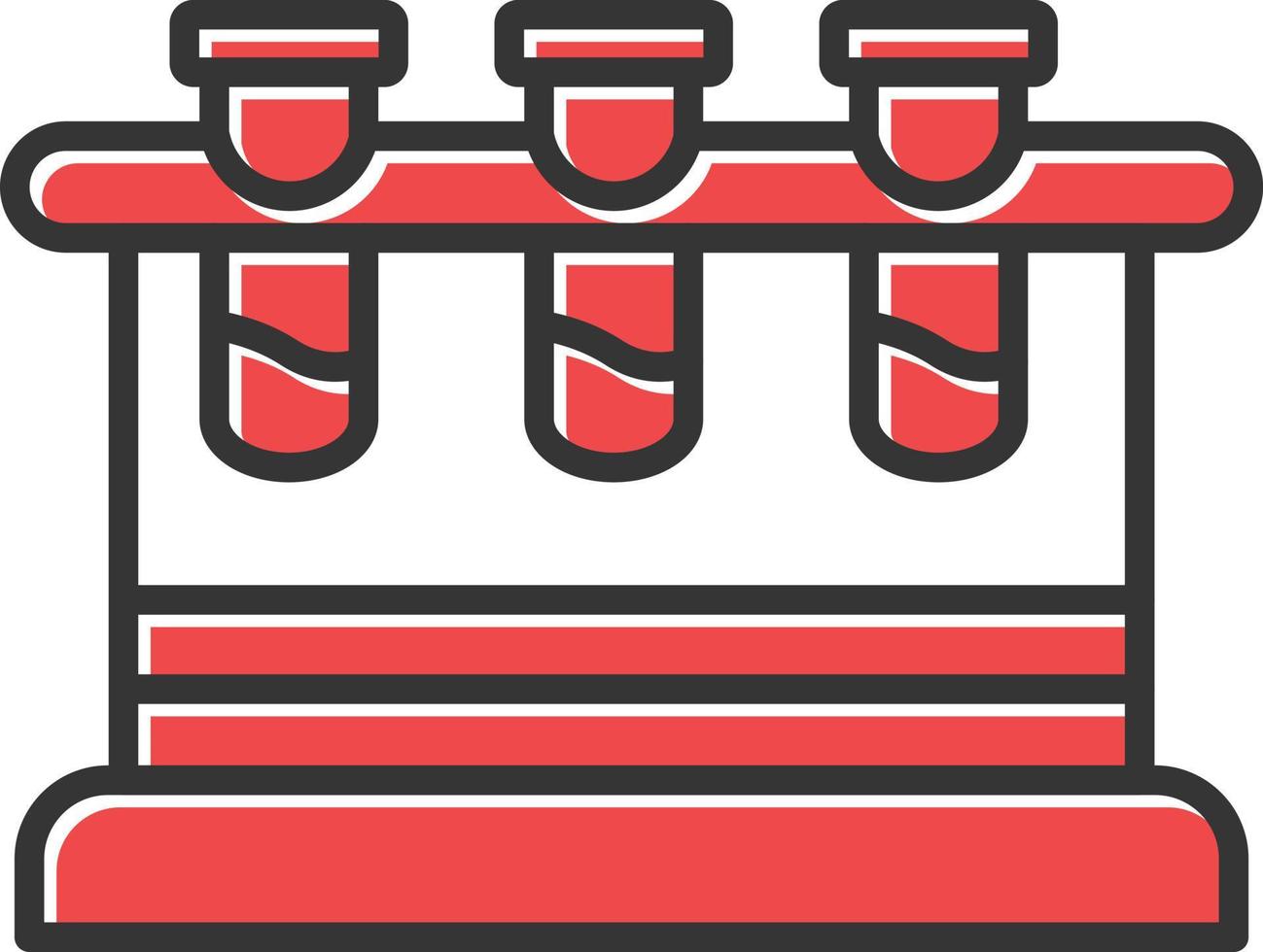 Sample Tubes Filled Icon vector