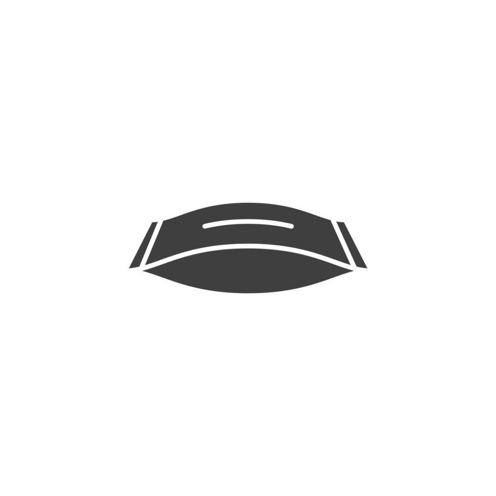 Vector sign of the Tissue box symbol is isolated on a white background. Tissue box icon color editable.