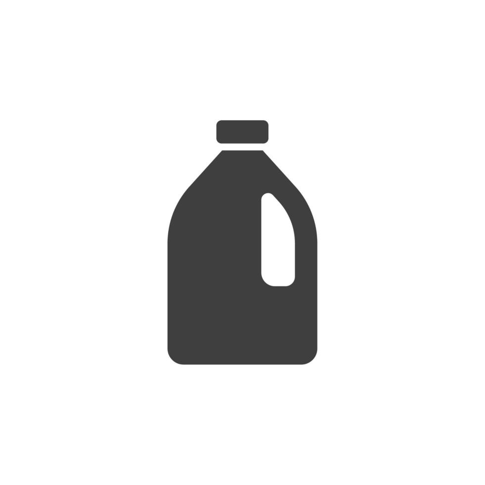 el signo vectorial del símbolo de la botella de leche está aislado en un fondo blanco. color de icono de botella de leche editable. vector