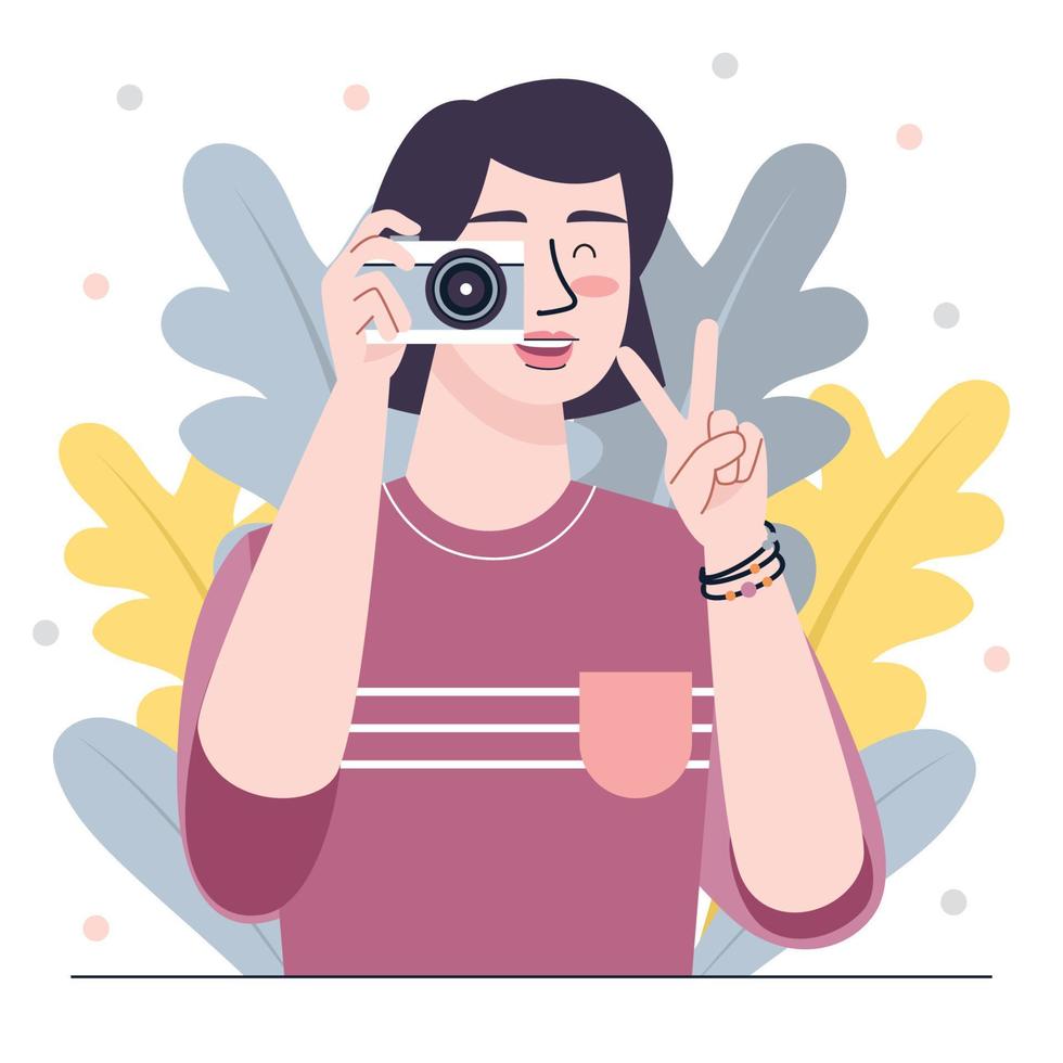 World Photography Day vector