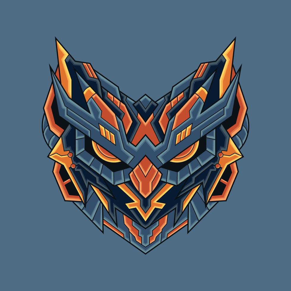 Abstract Colorful Geometric Ornament Doodle Owl Illustration Cartoon Concept Vector. Suitable For Logo, Wallpaper, Banner, Background, Card, Book Illustration, T-Shirt Design, Sticker, Cover vector