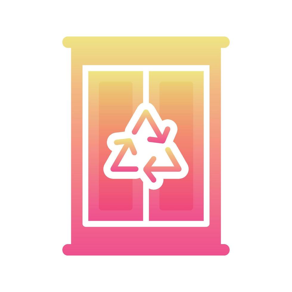 recycle furniture logo gradient design template icon element vector
