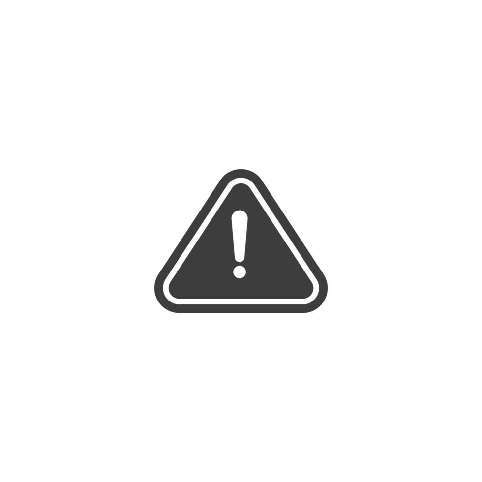 Vector sign of the danger symbol is isolated on a white background. danger icon color editable.