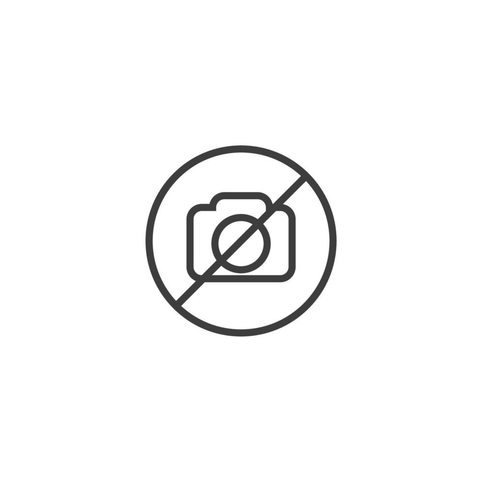 Vector sign of the camera symbol is isolated on a white background. camera icon color editable.