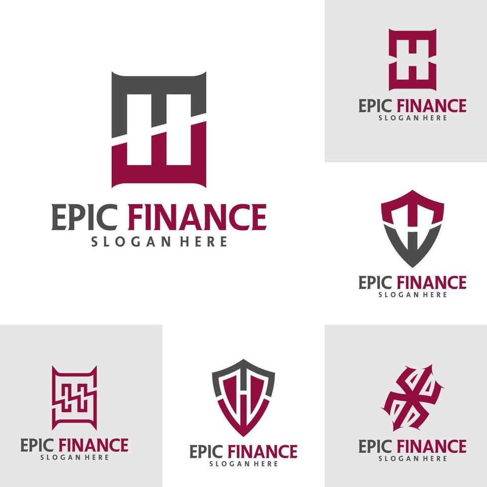 Set of Letter MWH Logo Design Template. Initial MWH course logo concept