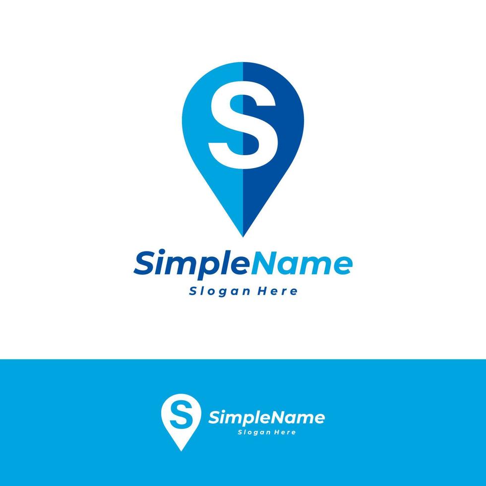 Letter S point Logo Design Template. Point logo concept vector. Creative Icon Symbol vector