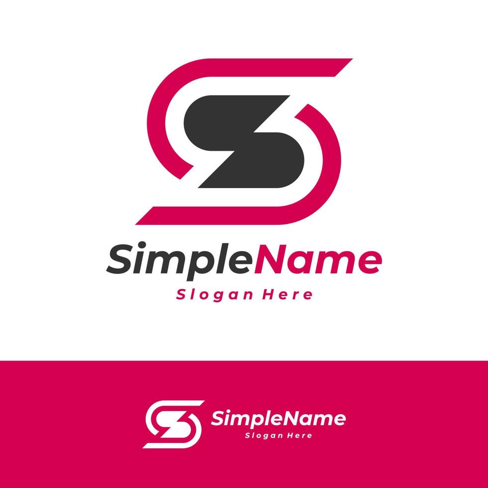 Letter S Logo Design Template. Initial S logo concept vector. Creative Icon Symbol vector