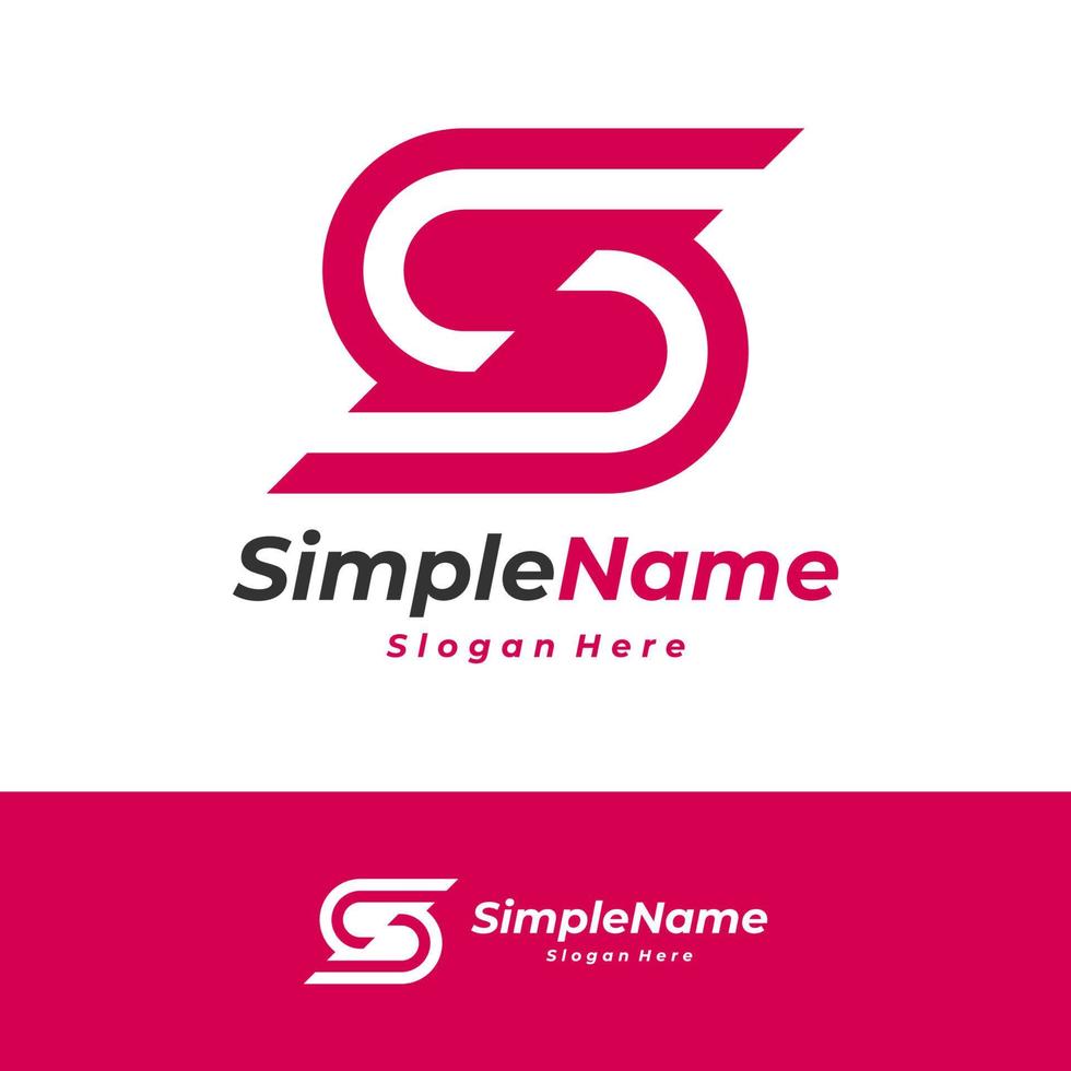 Letter S Logo Design Template. Initial S logo concept vector. Creative Icon Symbol vector