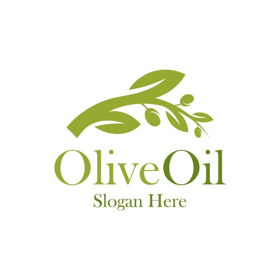 plantilla de diseño de logotipo de oliva. vector de concepto de logotipo de oliva. símbolo de icono creativo