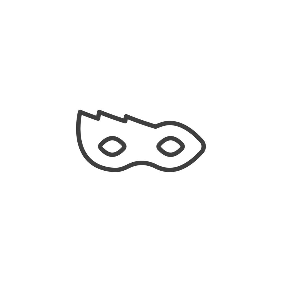 Vector sign of the anonymous mask symbol is isolated on a white background. anonymous mask icon color editable.