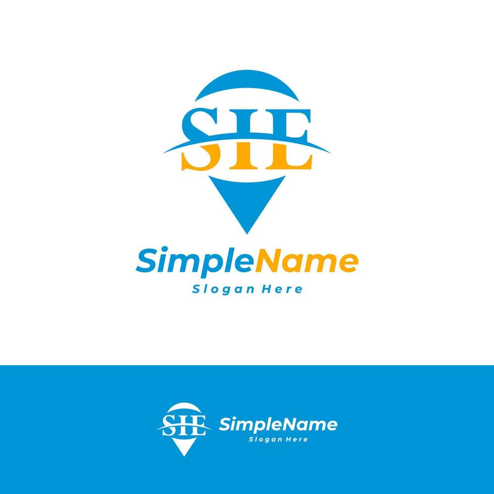 Letter S I E Logo Design Template. Initial SIE logo concept vector. Creative Icon Symbol vector