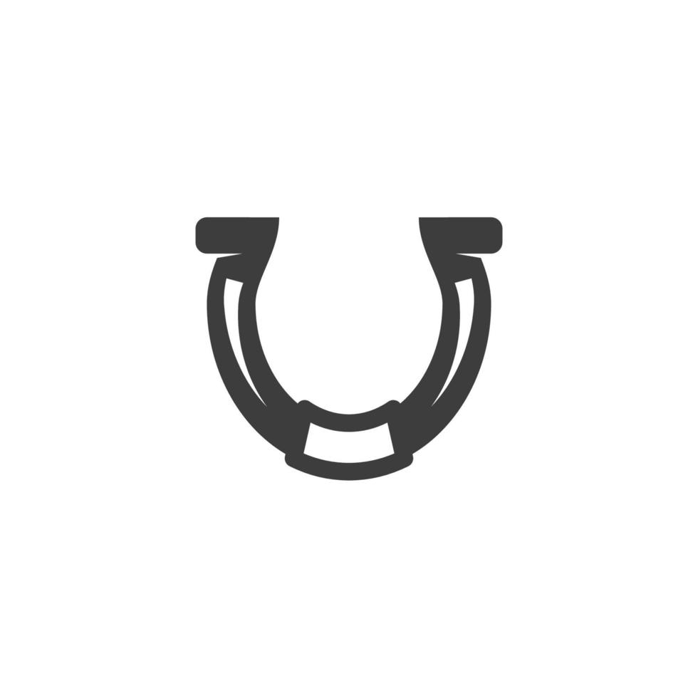 Vector sign of the Horseshoe symbol is isolated on a white background