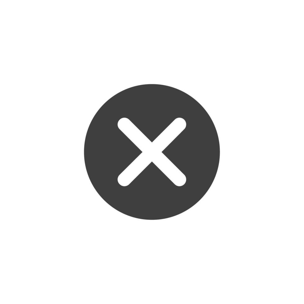 Vector sign of the cross symbol is isolated on a white background. cross icon color editable.