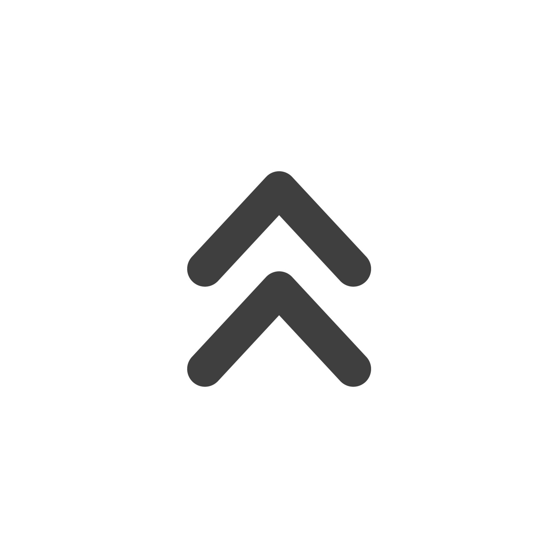 Vector sign of the up arrow symbol is isolated on a white background