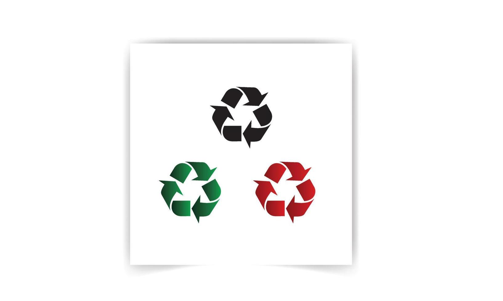 Recycle icon vector