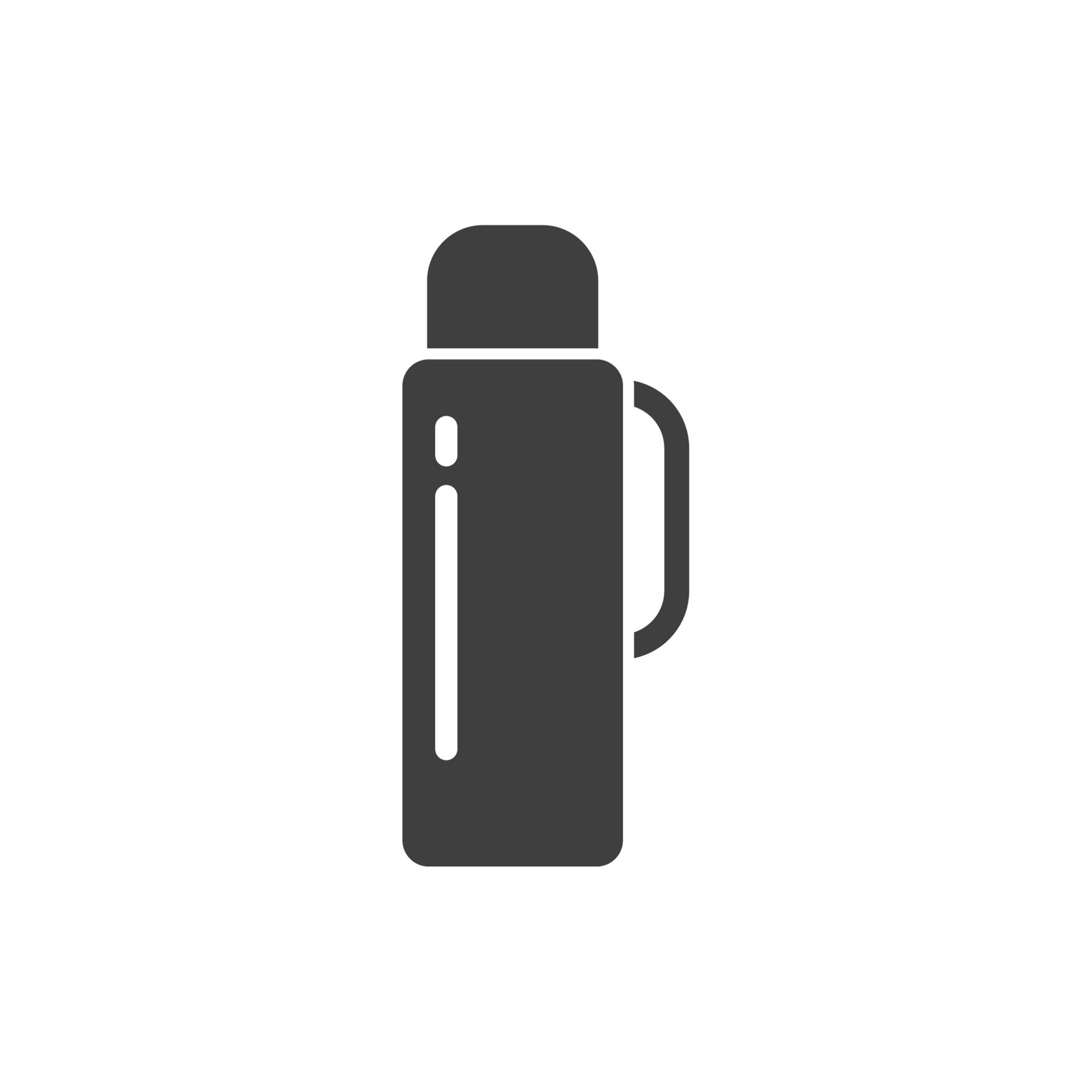 Vector sign of the thermos symbol is isolated on a white background ...